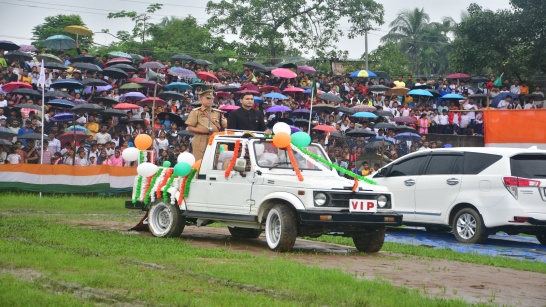 77th Independence Day celebration at the DSA playground  of Karimganj District