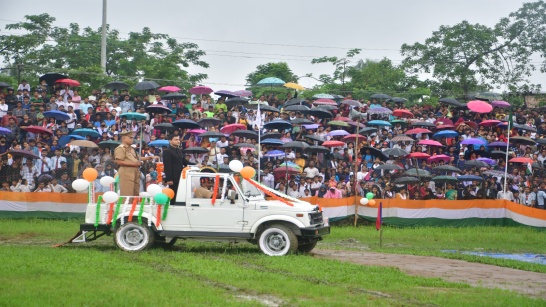 77th Independence Day celebration at the DSA playground  of Karimganj District