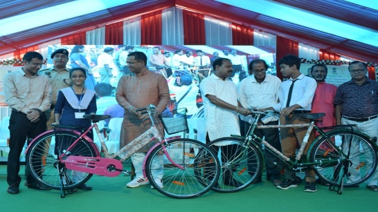 Bicycle Distribution Program to the students of class IX of government and government approved schools of the district