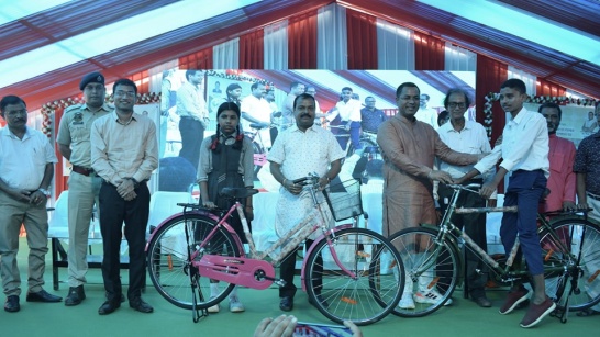 Bicycle Distribution Program to the students of class IX of government and government approved schools of the district