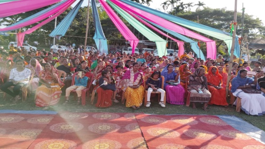 Hon'ble Minster of Transport, Fisheries & Excise, Shri Parimal Suklabaidya along with DC DC Karimganj, DDC , CEO ZP and Other Officials attended Vikshit Bharat Sankalp Yatra Program at Chargola GP and Lalcherra GP of Dullabcherra Development Block on 20th Dec 2023.