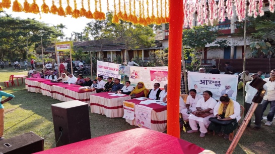 Hon'ble Minster of Transport, Fisheries & Excise, Shri Parimal Suklabaidya along with DC DC Karimganj, DDC , CEO ZP and Other Officials attended Vikshit Bharat Sankalp Yatra Program at Chargola GP and Lalcherra GP of Dullabcherra Development Block on 20th Dec 2023.