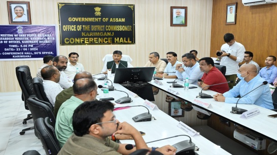 Review Meeeting of Shri Pijush Hazarika Hon'ble Guardian Minister, Karimganj With All Head of Offices, Karimganj District