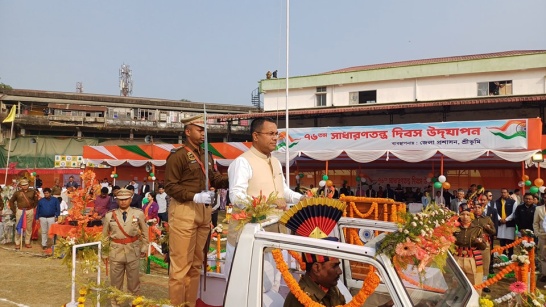 আজ ২৬শে জানুয়ারি, ২০২৫ তারিখ, রবিবার শ্রীভূমি জেলা প্রশাসনের ব্যবস্থাপনায় শ্রীভূমি জেলায় আনুষ্ঠানিক ভাবে '৭৬তম সাধারণতন্ত্র দিবস' উদযাপন করা হয়। 